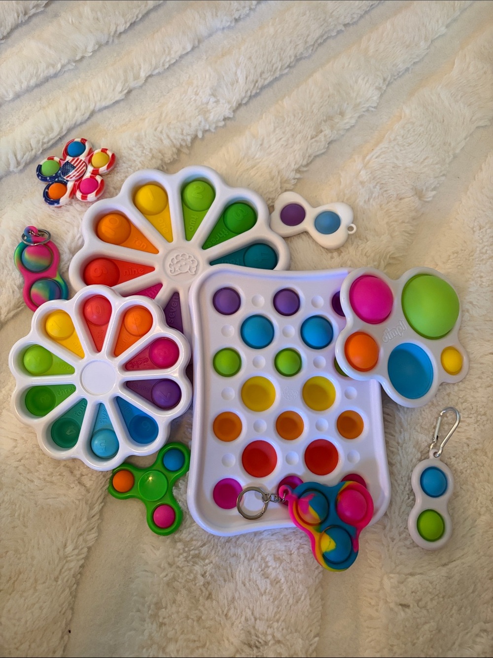 Multi-Color Kids Pop-It Sensory Fidget Toy Set